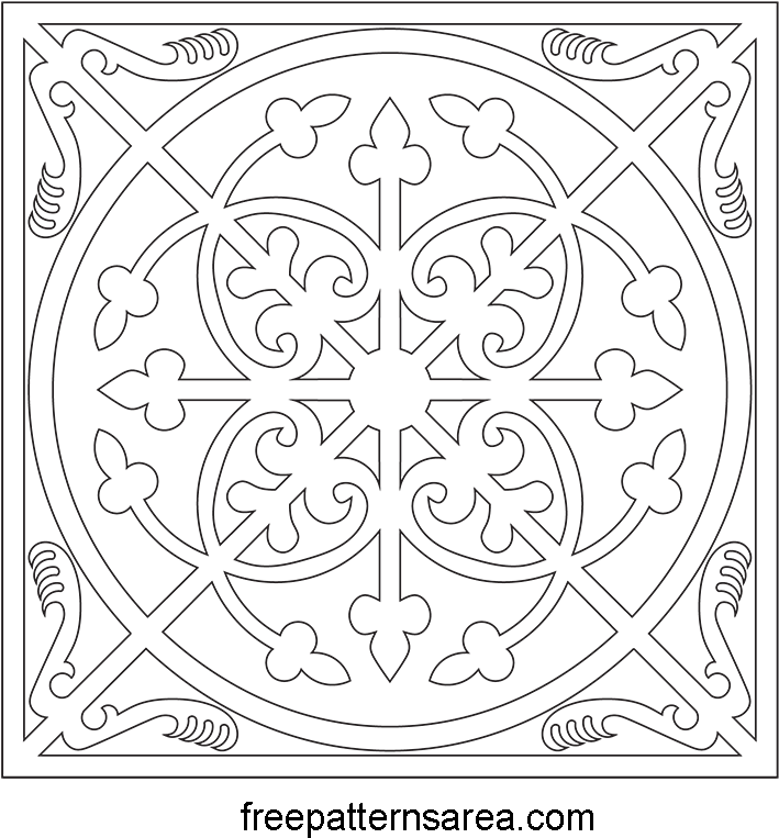 Ornamental Vector Art Images And Floral Decoration - Circle (800x800), Png Download