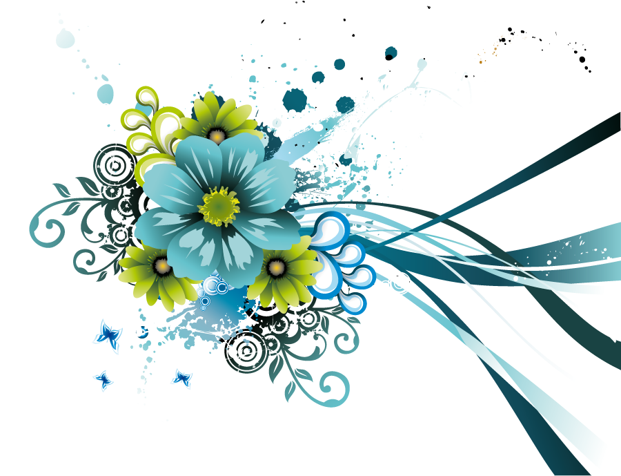 Png Image Information - Floral Vector Png Hd (900x689), Png Download
