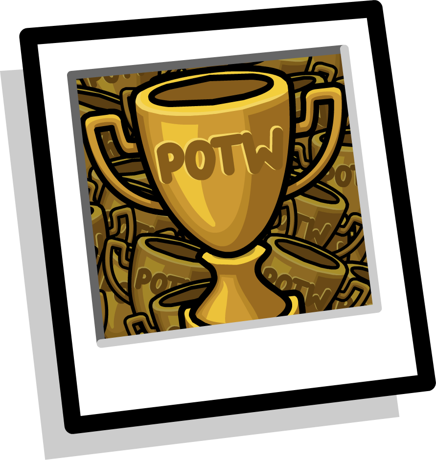 Potw Icon - Club Penguin Camo Background (891x941), Png Download