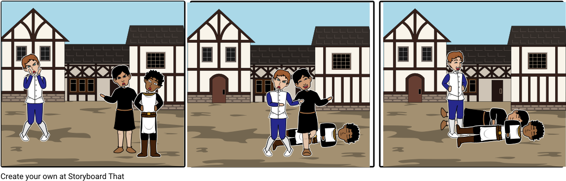 R And T And M Fight - Cartoon (1164x385), Png Download