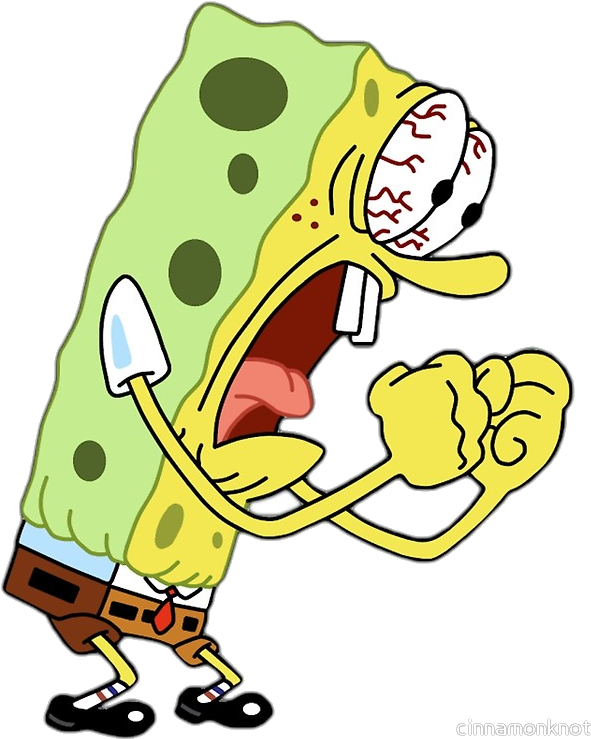 Imágenes De Bob Esponja Con Fondo Transparente, Descarga - Spongebob Angry (800x800), Png Download