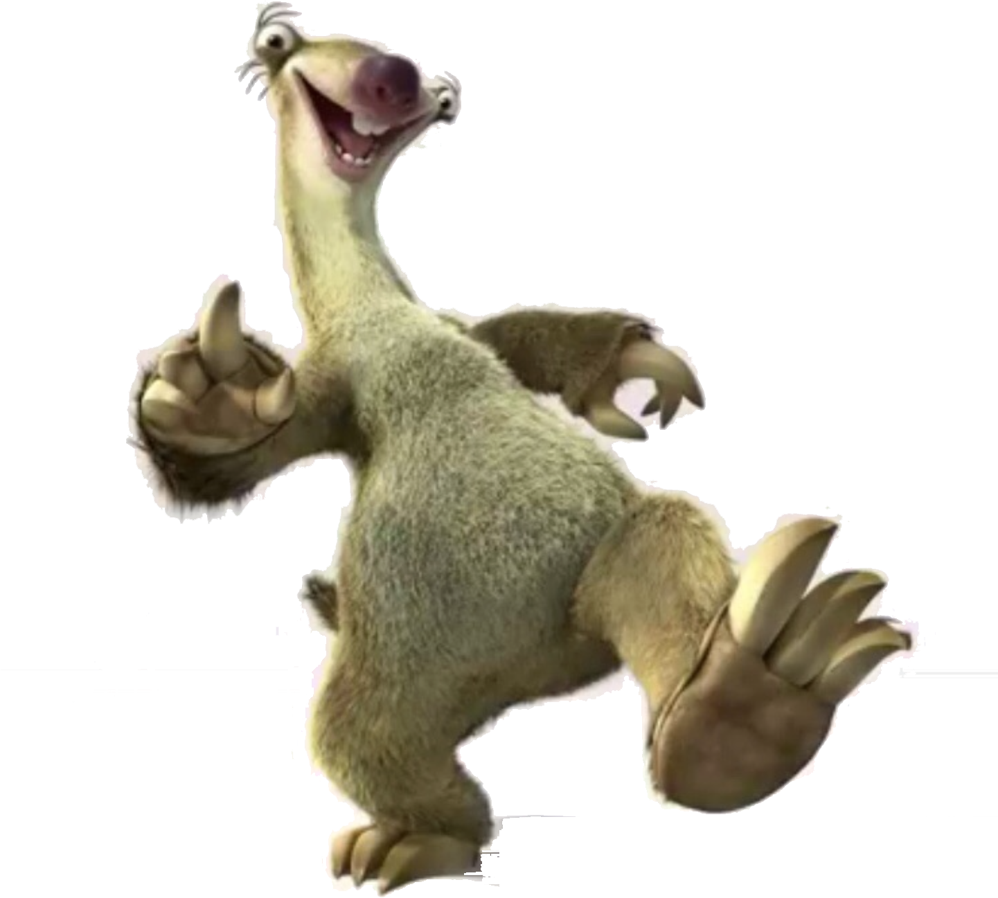 Sid Pose - Sloth Of The Ice Age (1440x1364), Png Download