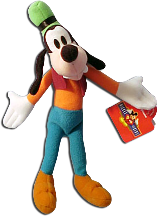 Disney's Goofy Stuffed Toy - Stuffed Animal Png Goofy (530x701), Png Download