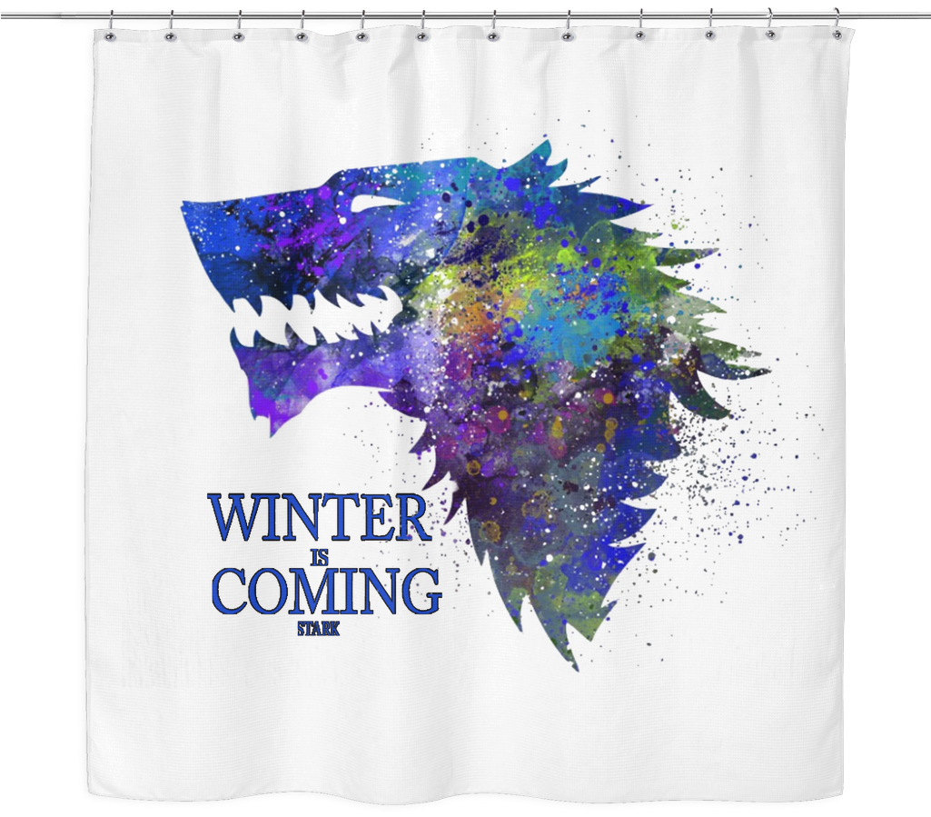 Game Of Thrones Shower Curtain Arya Stark Winter Is - Game Of Thrones (1024x1024), Png Download