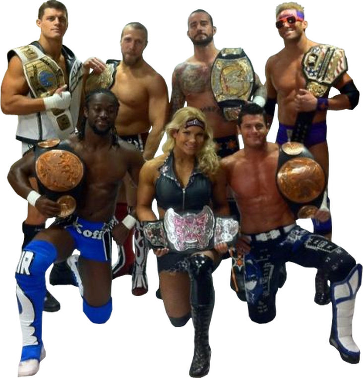 Cm Punk World Heavyweight Championship - Current Wwe Champions 2017 (732x762), Png Download