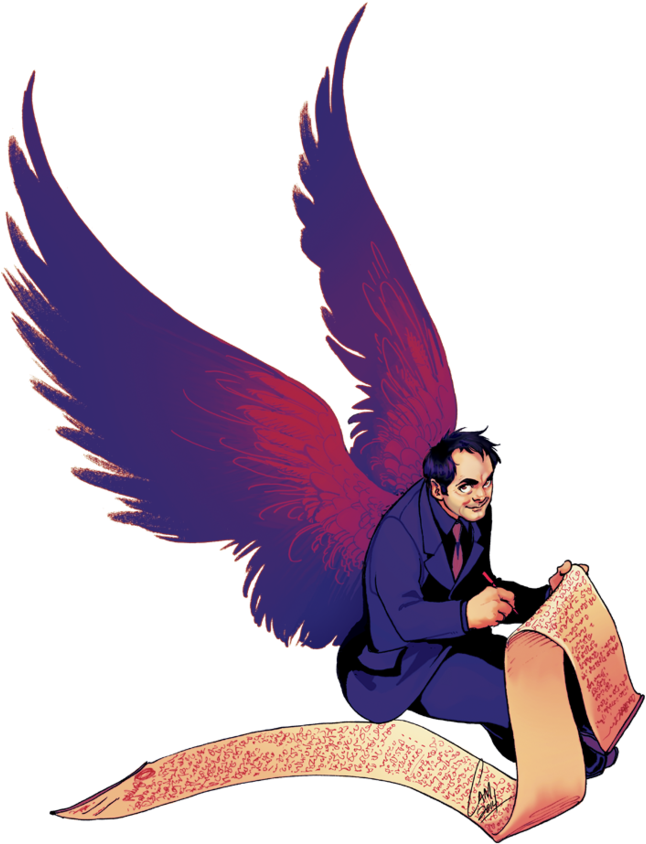 Crowley Supernatural Fan Art (800x1067), Png Download