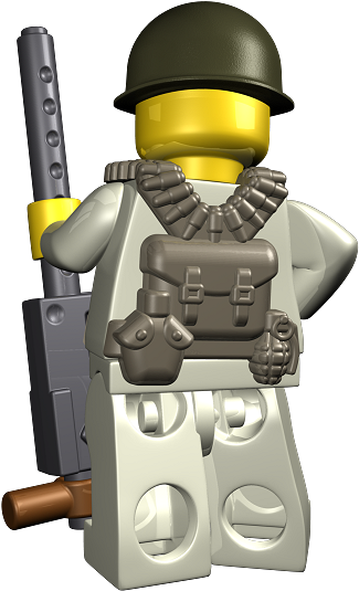 Ww2 Us Gunner Vest - Ww2 Paratrooper Vest Lego (600x540), Png Download