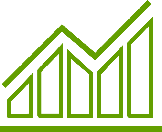 Green Icon Graph Chart - Chart (707x552), Png Download