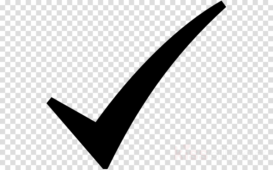 Cartoon Tick Black And White Clipart Check Mark Clip - Double Quotes Clipart Png (900x560), Png Download