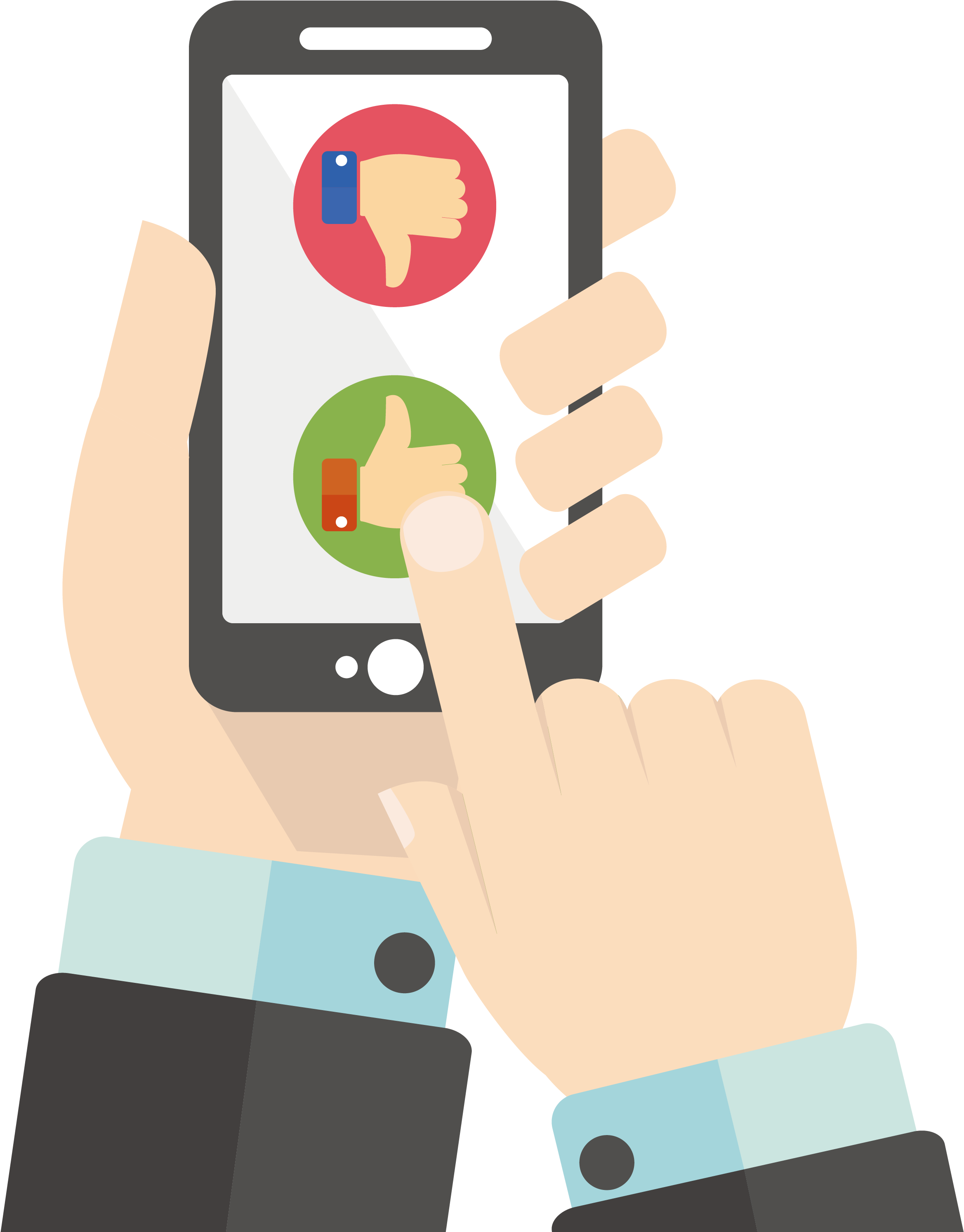 Mobile App Smartphone Illustration - Smartphone Illustration (2337x2987), Png Download