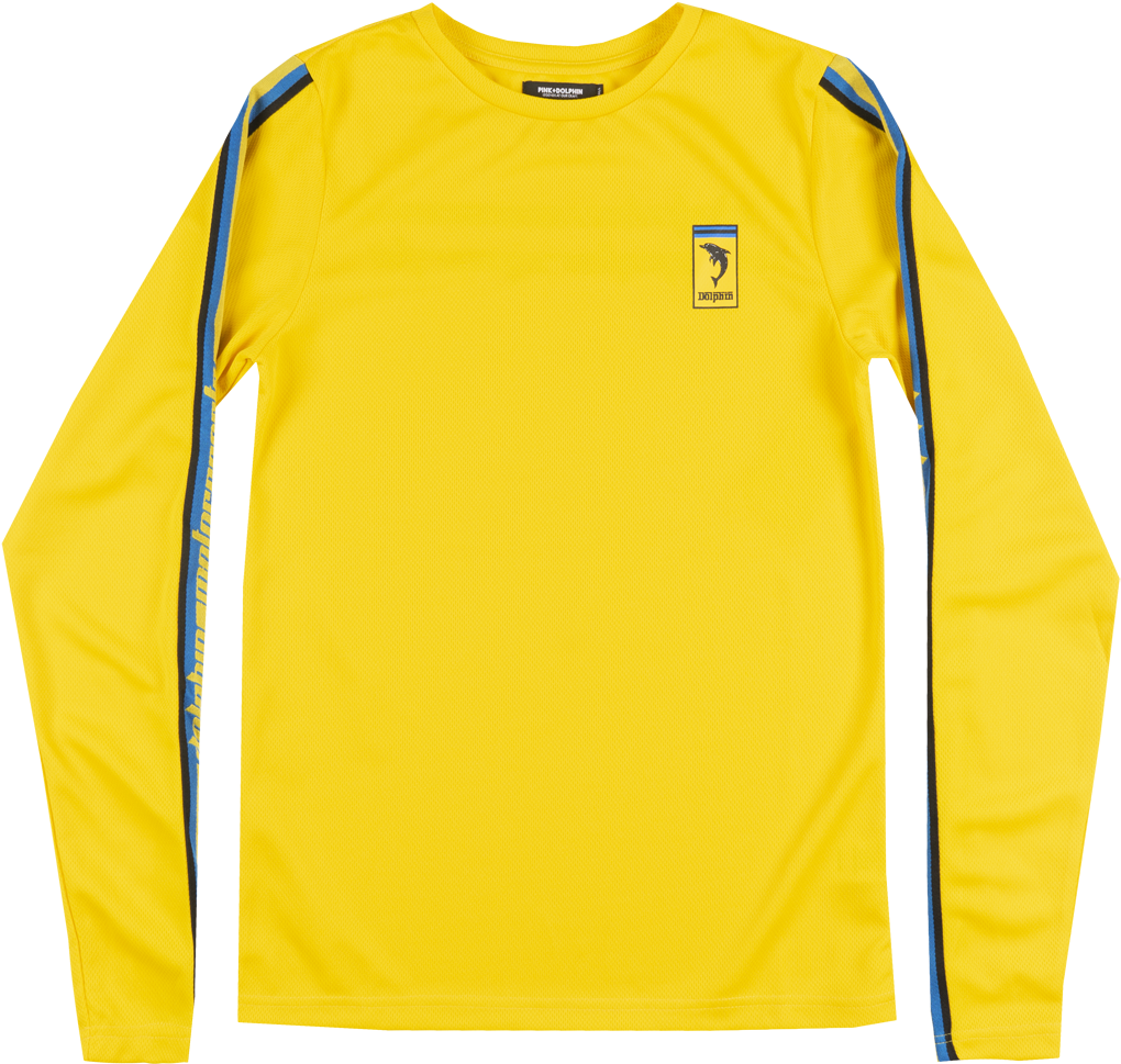 Pink Dolphin Sport Ltd Modena Long Sleeve Shirt Yellow - Shirt (1062x1000), Png Download