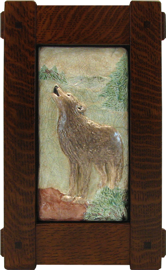 Stickley Craftsman Style Frame With Wolf Tile - Icon (1000x1000), Png Download