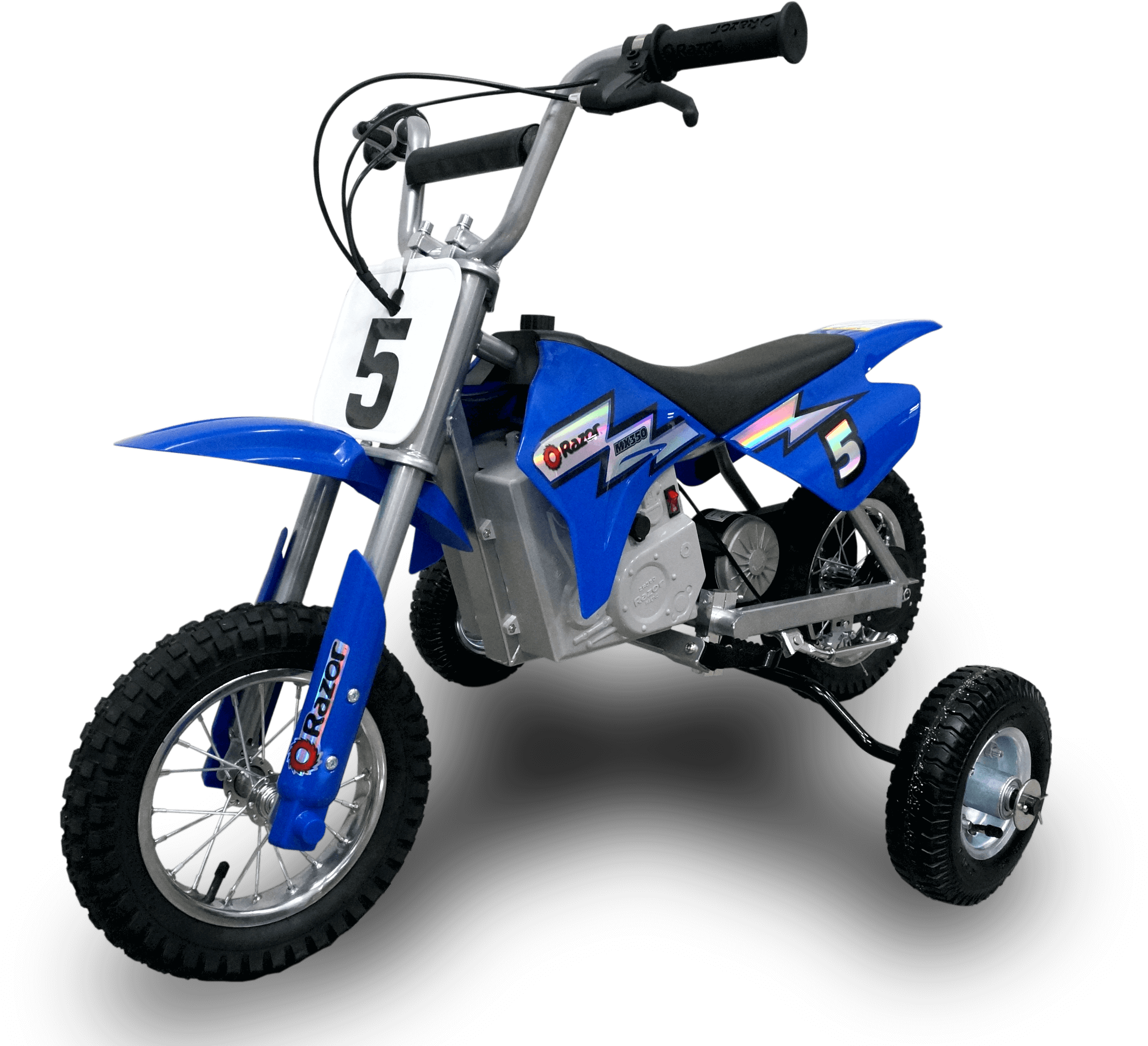 Training Wheels For Razor Mx350, Mx400, Mx450, Sx500 - Razor Mx650 Dirt Rocket Electric Bike (3568x2368), Png Download