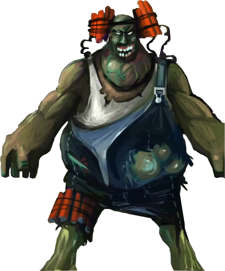 Bomberzombie-lg - Zombie Bomber (746x897), Png Download