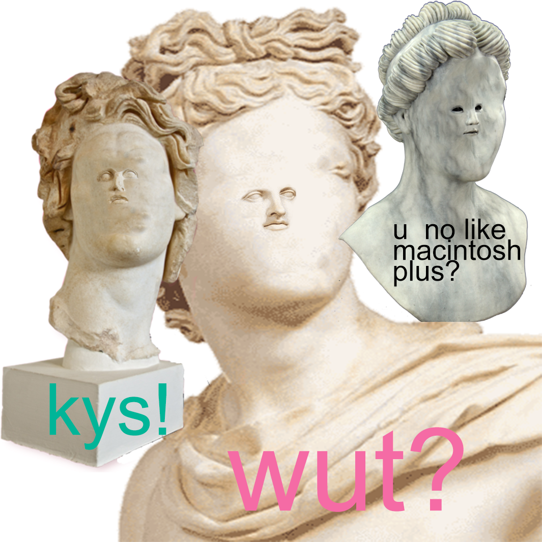 Macintosh Plus Statue Png Clip Transparent Download - Macintosh Plus Head Png (1080x1080), Png Download