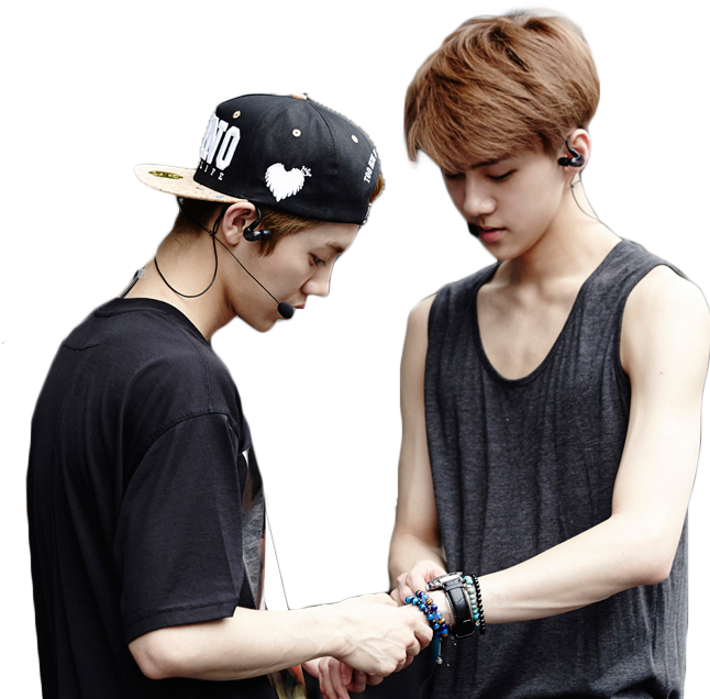 Exo Hunhan Sehun Luhan Cute Sticker Bembemb Png Luhan - Exo Hunhan (646x636), Png Download