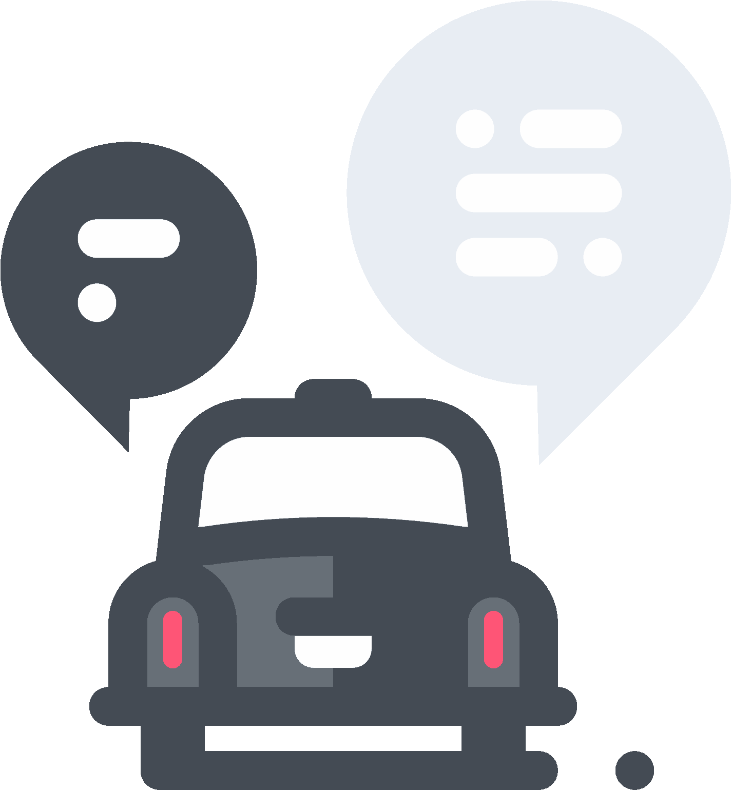 Chat With Taxi Driver Icon - Car (1600x1600), Png Download