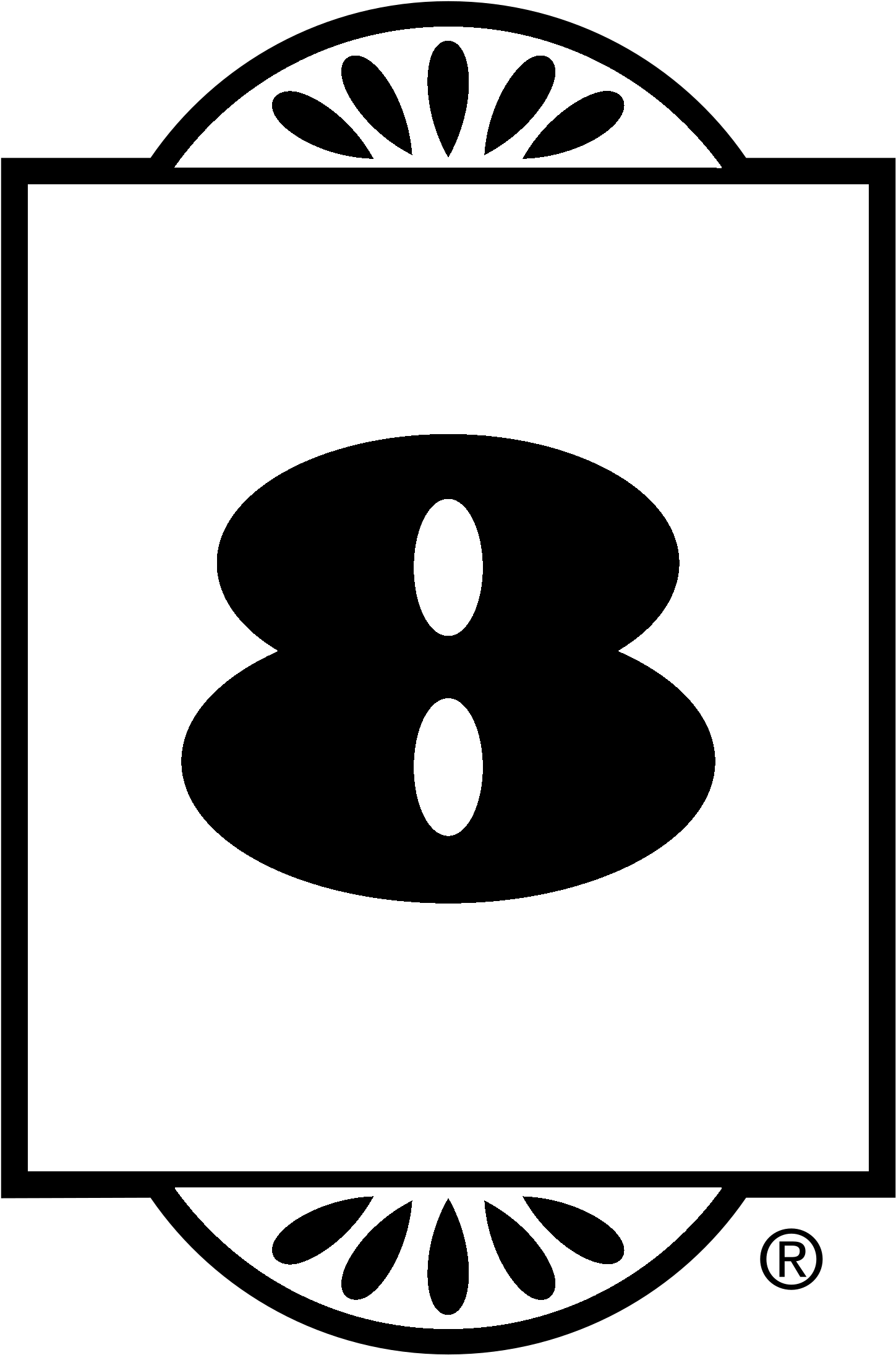 Super 8 Motel Logo Black And White - Super 8 Motel Logo (2400x2400), Png Download