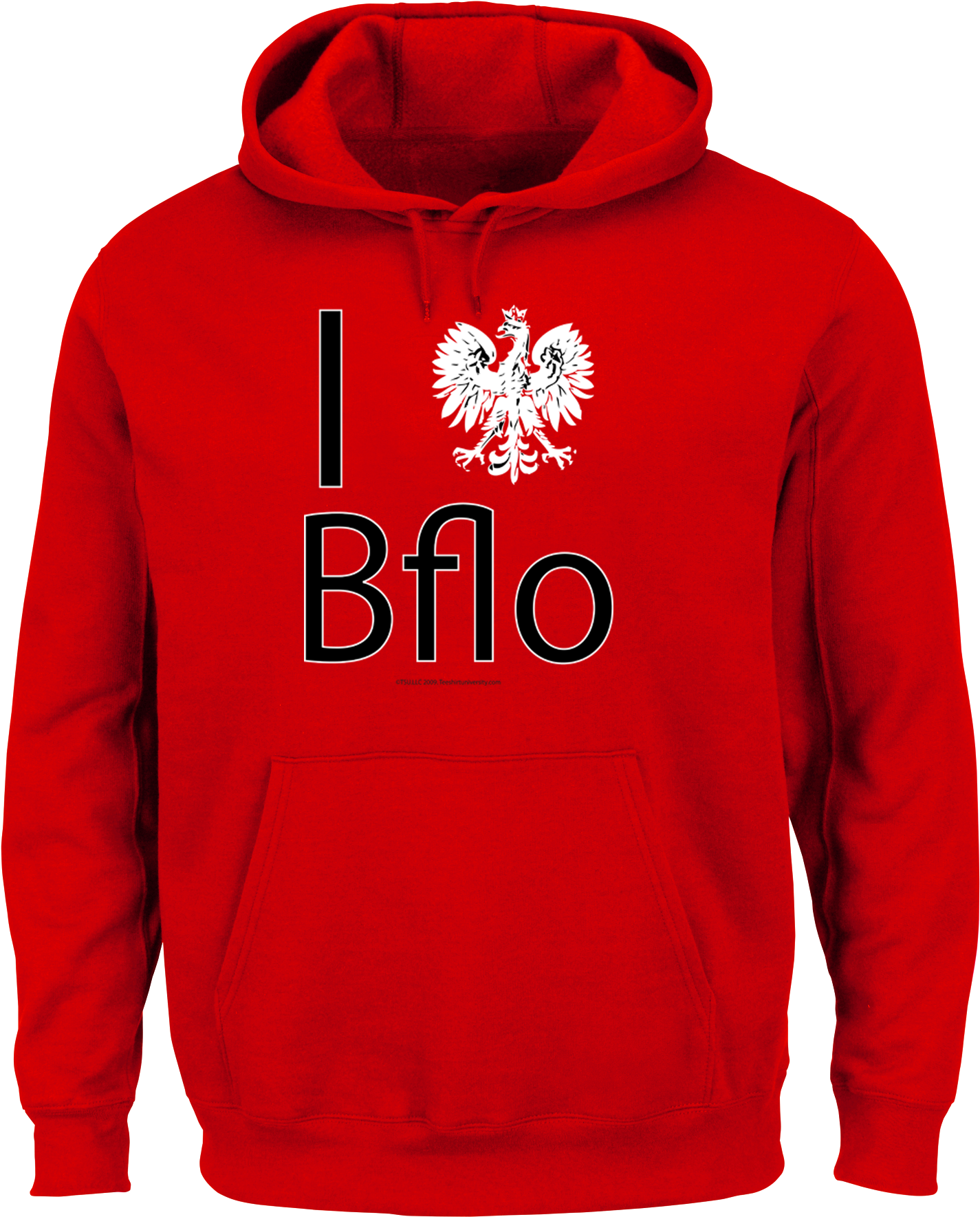 I Polish Eagle Buffalo Hooded Sweatshirt V=1489521328 - Atlanta Hawks Hoodie (1800x1800), Png Download