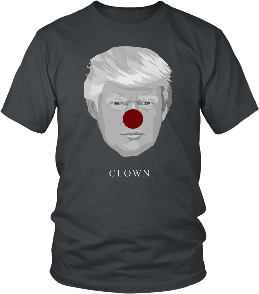 Anti Trump Clown Nose Joke Dumb T Shirt Clown Nose, - Bad Wolves Band T Shirt (1024x1024), Png Download