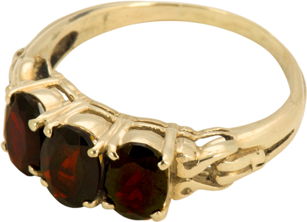 Rose Garnet - Engagement Ring (1665x1800), Png Download