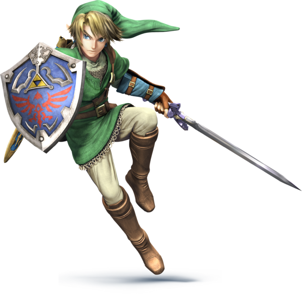 Titular Characters - Super Smash Bros Link (616x600), Png Download