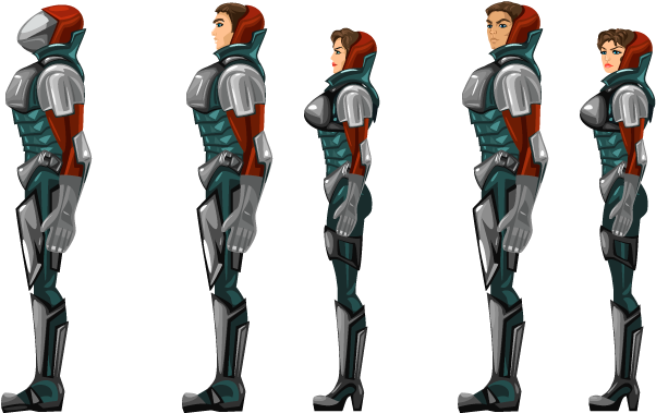 Conceprt And Animation For Video Studio Sky - Vector Video Game Character (720x576), Png Download