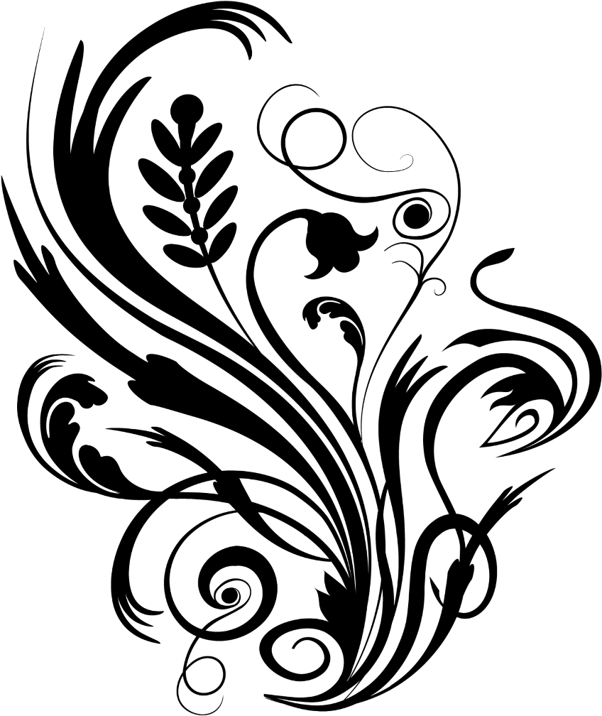 Swirls Swirl Decorations Decoration Decor Elegant Fancy - Floral Designs (1024x1024), Png Download