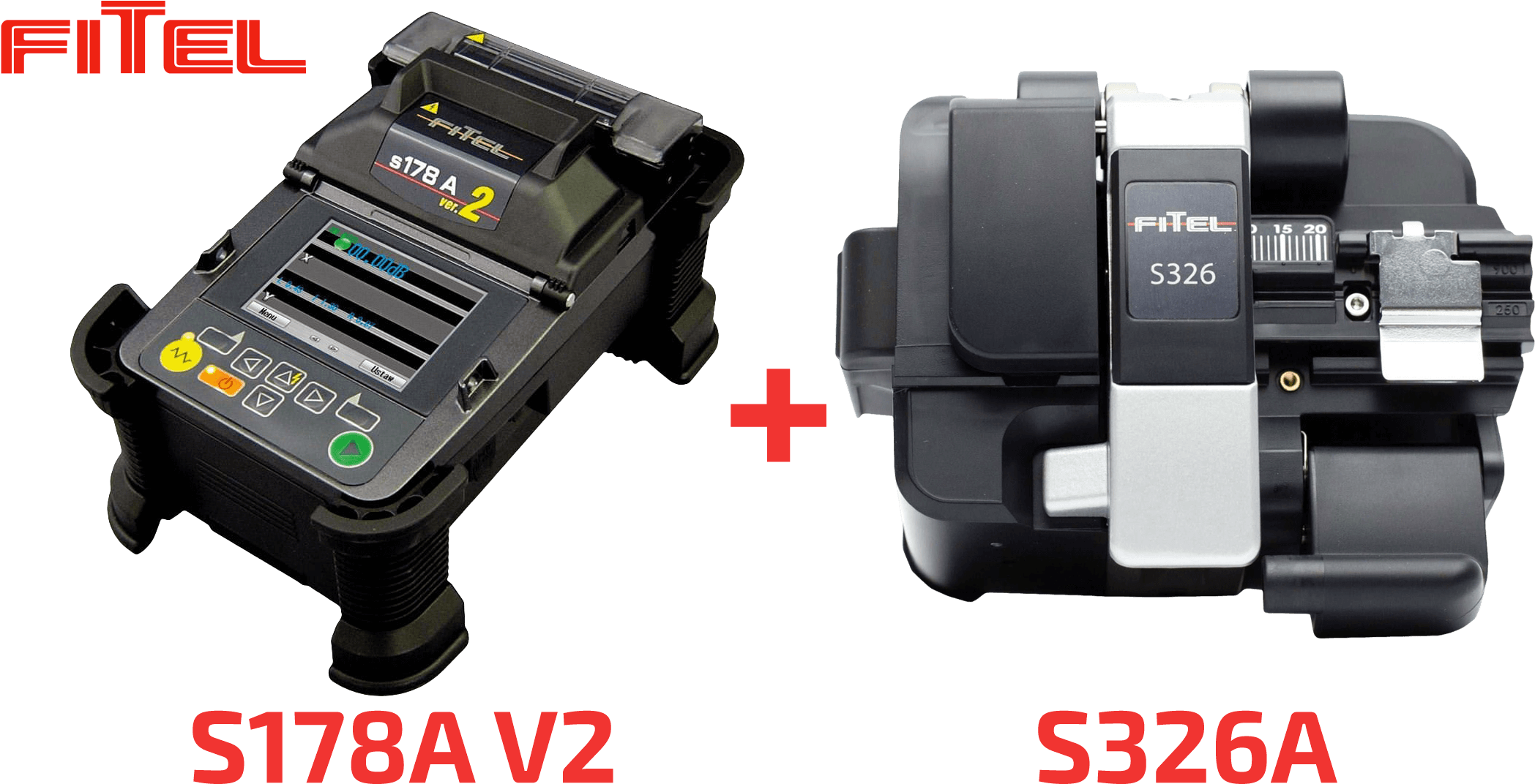 Fusion Splicer Fitel Kit S178a V2 S326 Cleaver - Fitel Splicing Machine S178a Price (2177x1092), Png Download
