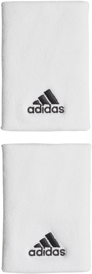 Adidas Wristband Long 2 Pack White/black - Adidas Tennis Tennis Wristband L M (1000x1000), Png Download
