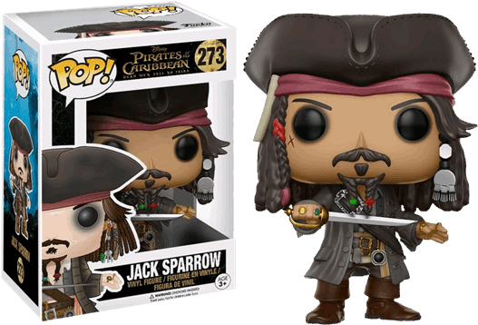 1 Of - Funko Pop Jack Sparrow 273 (600x600), Png Download