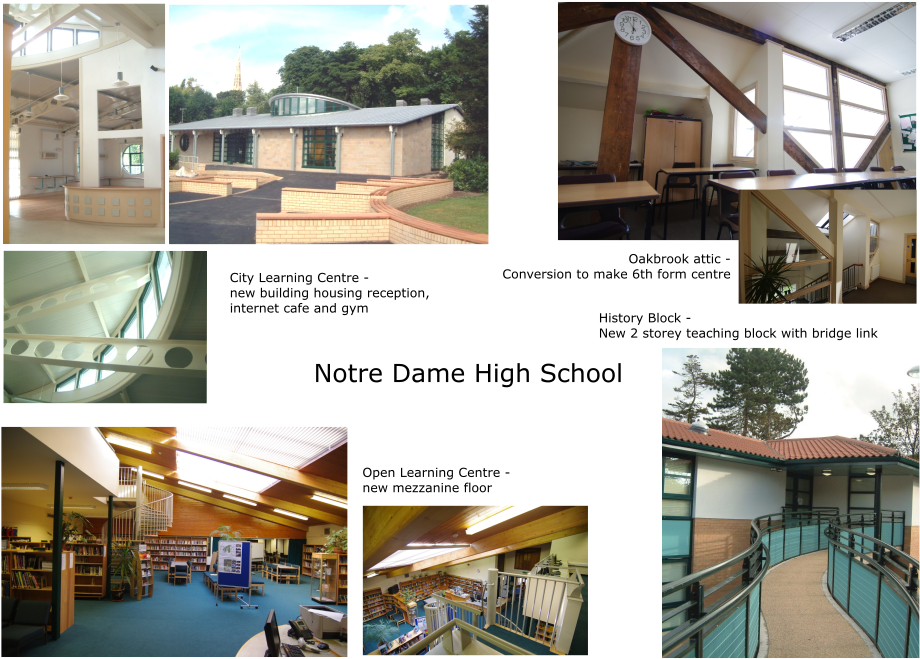 Various Projects - Sector - Education - Notre Dame - Burnell Briercliffe Architects (1052x744), Png Download