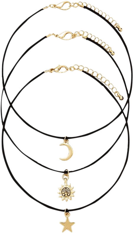 Dropshipping For Retro Style Moon Star Sun Layered - Necklace (600x798), Png Download