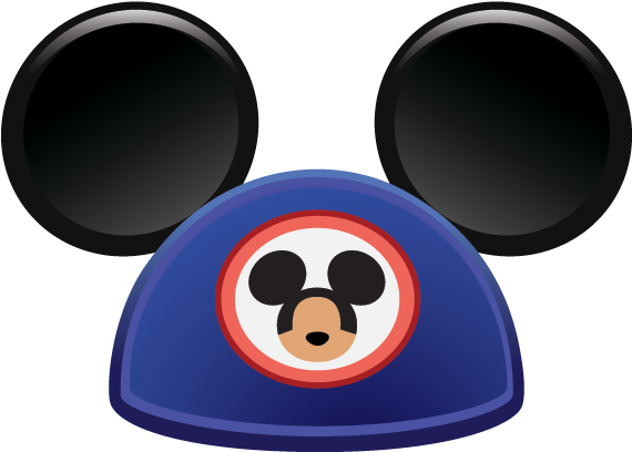 Disney Emoji Blitz Mickey Hat (633x518), Png Download