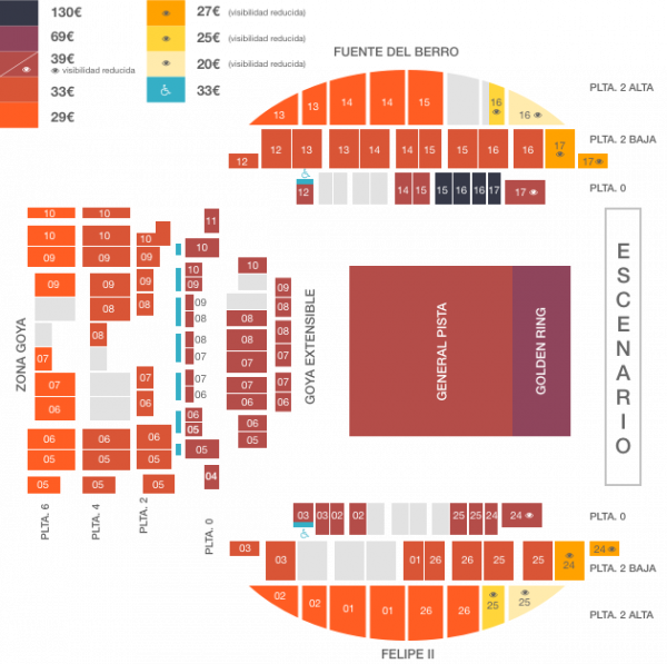 Entradas Para A Fuego Festival Con Bad Bunny - Movilidad Reducida Wizink Center (600x597), Png Download