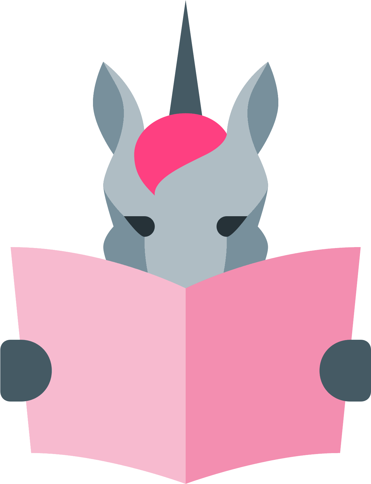 Reading Unicorn Icon - Icon (1600x1600), Png Download