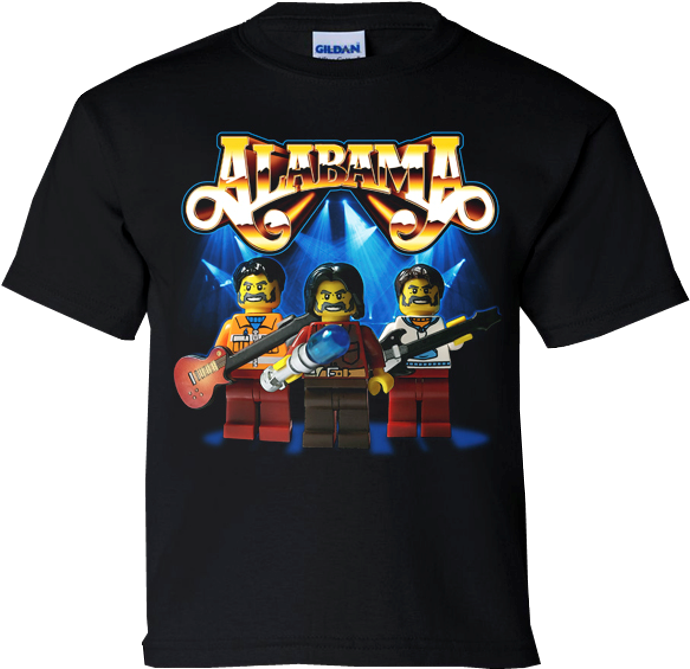Alabama Black Tee- Cartoon Characters - Teachers Day T Shirt Design (800x800), Png Download