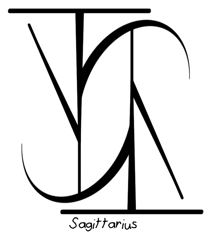 “sagittarius” Zodiac Sigil Requested By Anonymous (750x750), Png Download