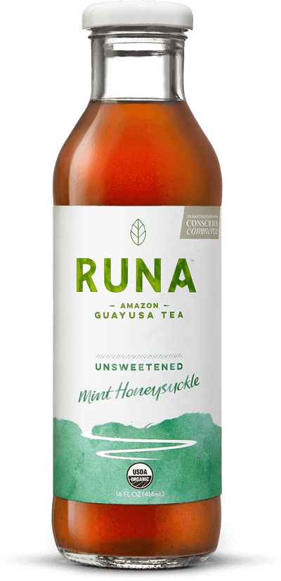 Nutrition Facts - Runa - Amazon Guayusa Tea Unsweetened Guava - 14 Oz. (400x828), Png Download