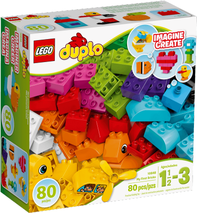 Imagination - Lego Duplo My First Bricks 10848 (744x419), Png Download