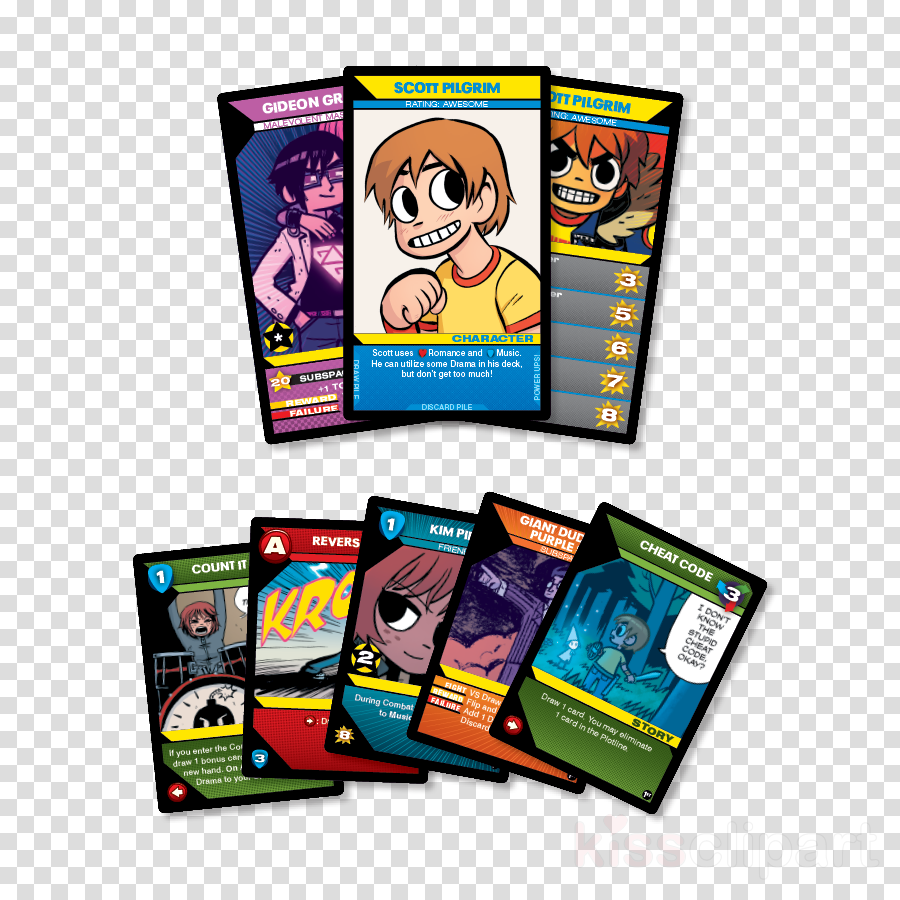 Scott Pilgrim's Precious Little Card Game Clipart Scott - Scott Pilgrim Bgg (900x900), Png Download