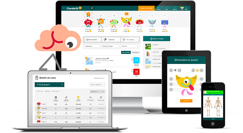 La Plataforma Más Sencilla Para Introducir La Gamificación - Pasos Para Ingresar En La Plataforma De Cerebriti Edu (800x533), Png Download