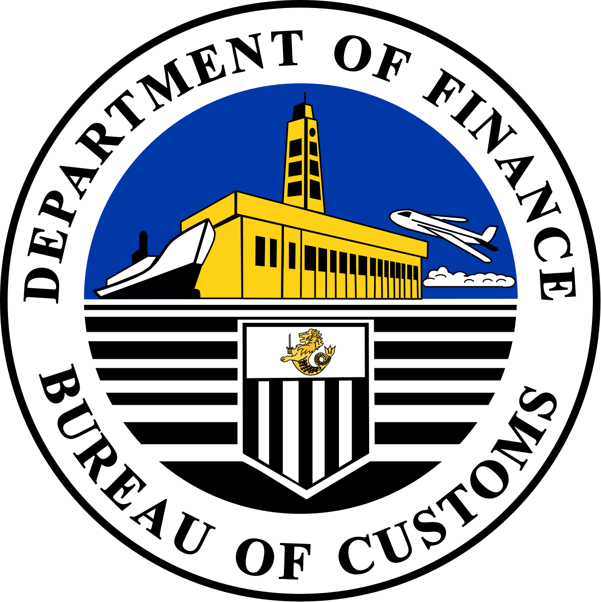 Boc Posts P50-b Revenue Collection For June - Bureau Of Customs Logo Philippines (1200x1203), Png Download