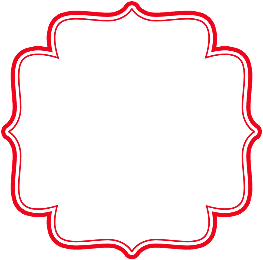 Say Hello - Hello Kitty Borders Frame (900x900), Png Download