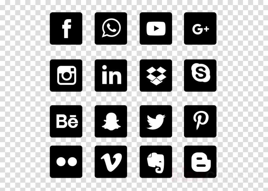 Download Download White Social Media Icons Transparent Background ...