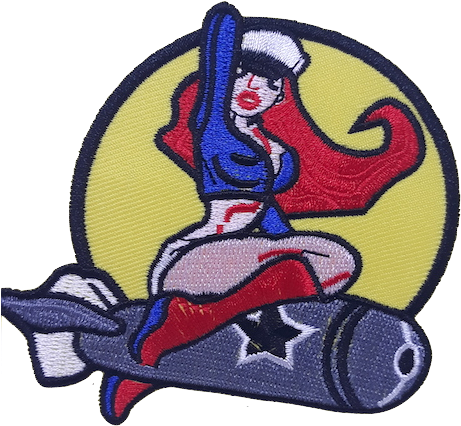 Pin-up Girl Iron On Patch - Pinup Girl 1 Full Color Patch (500x667), Png Download