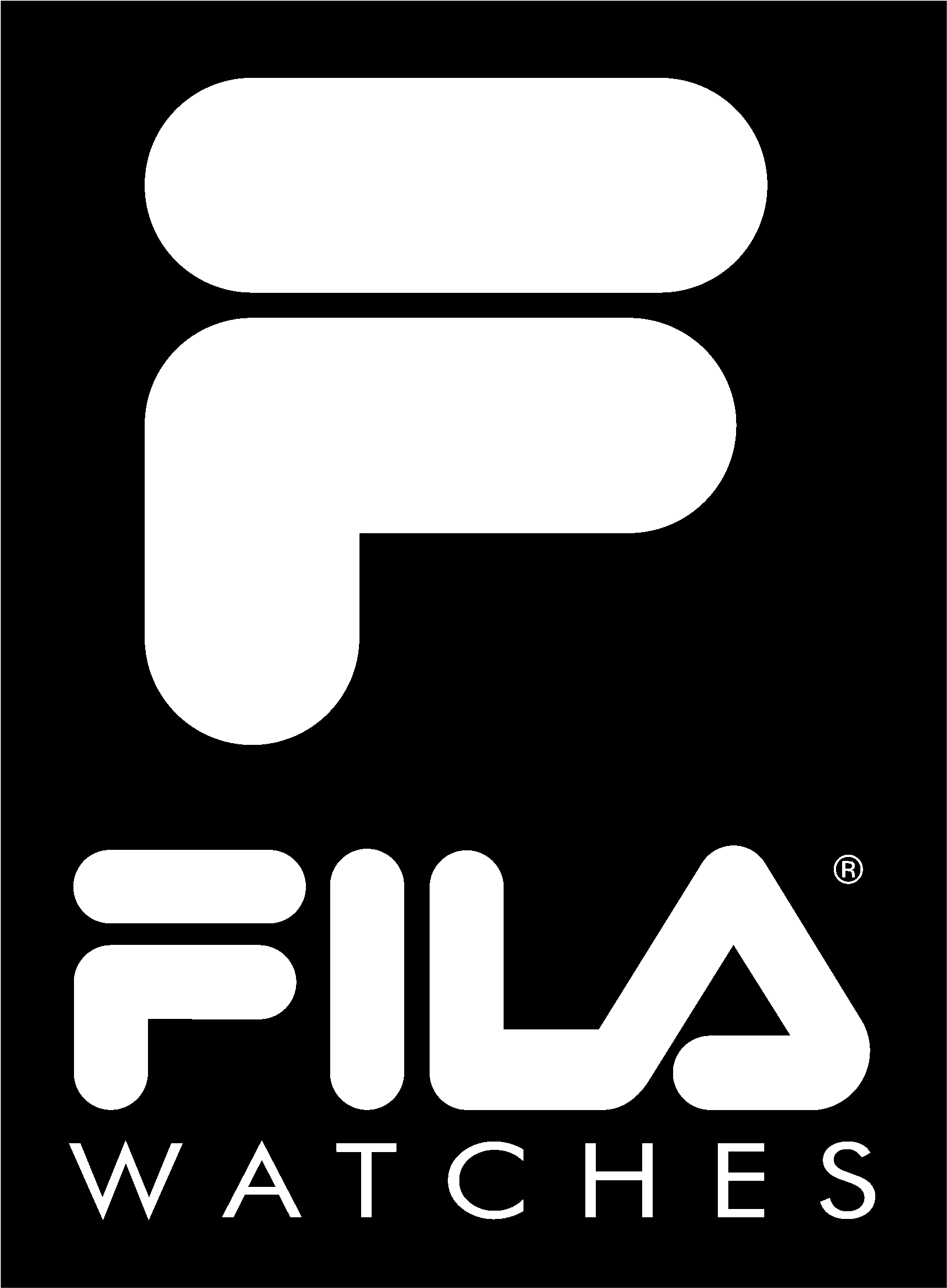 Fila Watches Logo Black And White - Logo Fila (2400x2400), Png Download