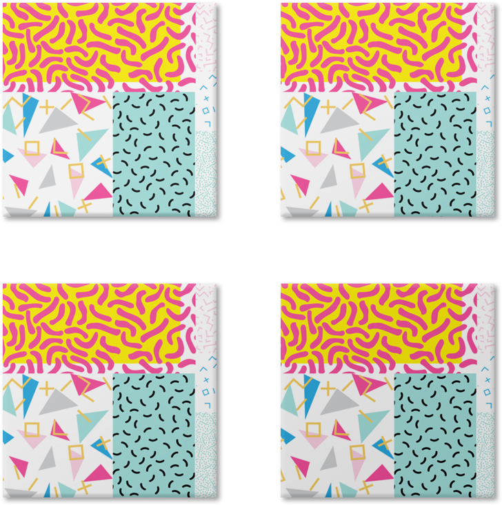 Magneto 90's Pattern Funky Colors De Tobias Fonsecana (800x800), Png Download