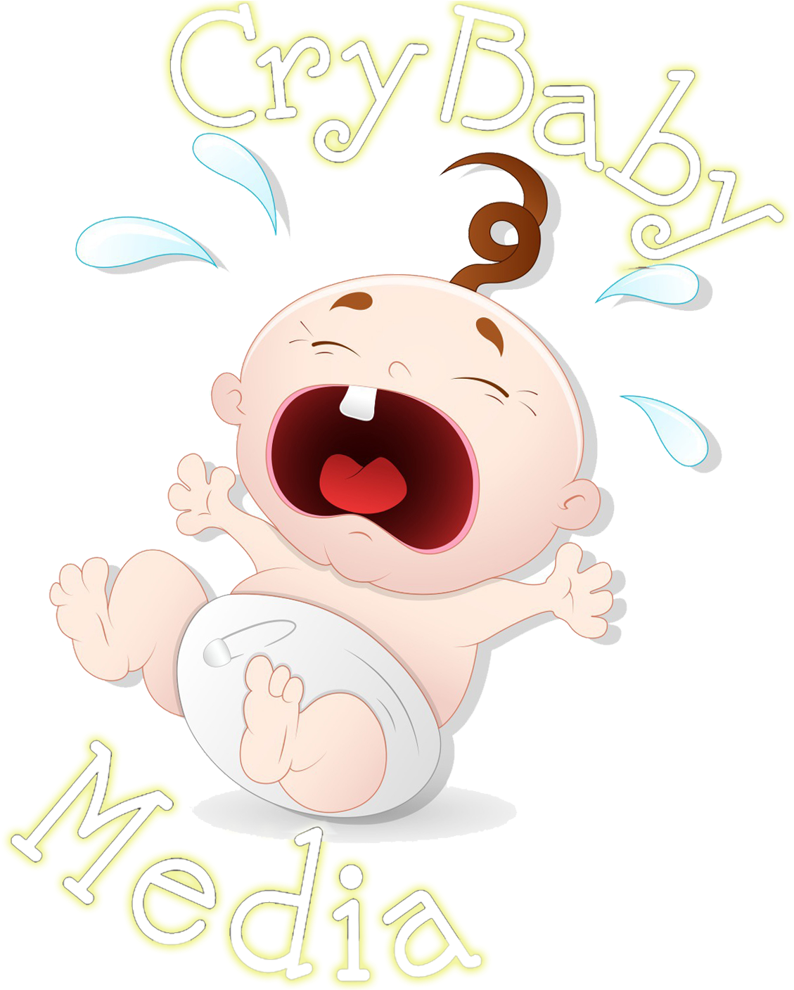 Because Nothing Gets Attention Like A Crybaby - Illustration (1386x1407), Png Download