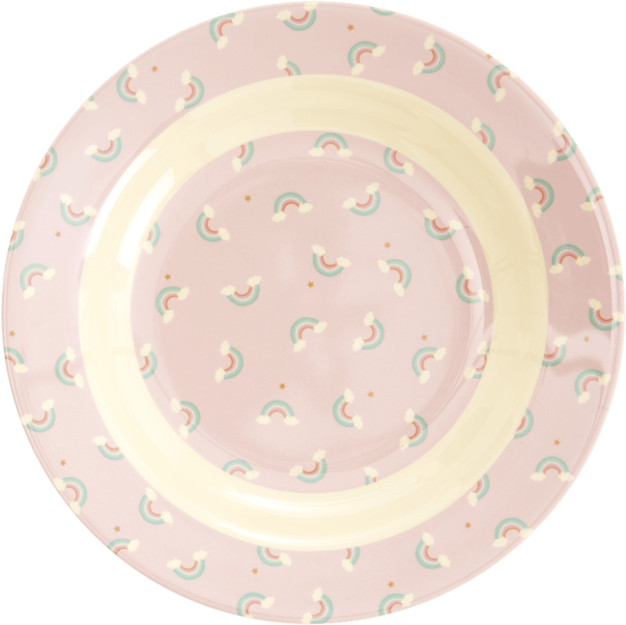 Rice,bowl With Rainbow Print,coucou,kitchenware - Circle (1000x1000), Png Download